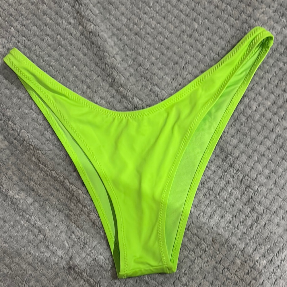 SKIMS Green High-Cut Bikini Bottom